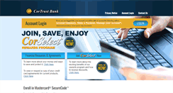 Desktop Screenshot of cortrustbankcc.com